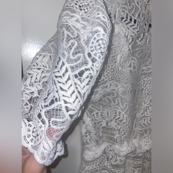 New Capittana Margot Bridal Lace Mini Swim Cover-Up Crochet🤍XS/S Limited Edition - Picture 14 of 16